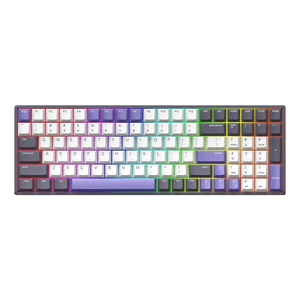 IQUNIX F97 Lavandin Wireless Gaming Keyboard, RGB - MX-Red-Switches (US)